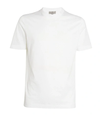 Canali Short-sleeved Jersey T-shirt In White