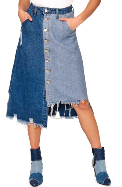 Absence Of Colour Adda Pieced Denim Skirt