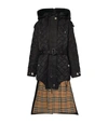 BURBERRY TRENCH-DETAIL DIAMOND-QUILTED COAT,16470942