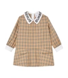 BURBERRY KIDS CHECK LOGOTYPE DRESS (6-24 MONTHS),16732651