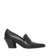 BURBERRY LEATHER HEELED LOAFERS 55,16733199