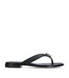 GIVENCHY LEATHER G THONG SANDALS,16959360