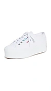 Superga 40mm Carodaur Platform Leather Sneakers