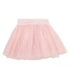 Monnalisa Logo Embroidered Tutu Skirt In Pink