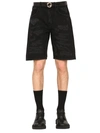 Givenchy Short In Denim Effetto Destroyed In Nero
