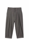 BALMAIN GRAY TROUSERS WITH FRONT CLOSURE,6P6550 I0008 912