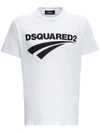 DSQUARED2 COTTON T-SHIRT WITH LOGO PRINT,S71GD1098S22427100