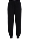 ALEXANDER MCQUEEN BLACK COTTON JOGGERS,658545QZADI0520