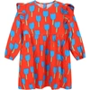 STELLA MCCARTNEY RED DRESS FOR BABY GIRL WITH TULIPS,603361 SRK11 G600