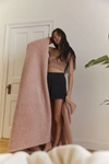Urban Outfitters Amped Fleece Throw Blanket In Pink