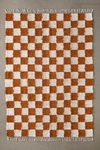 Urban Outfitters Checkerboard Woven Shag Rag Rug