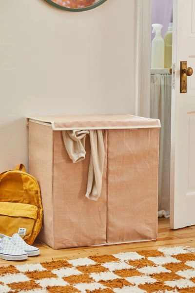 Urban Outfitters Dual Compartment Hamper In Tan