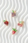Girls Crew Fruit Basket Set Of 4 Mismatched Stud Earrings In Gold