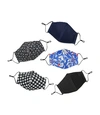 Tory Burch Printed Face Mask, Set Of 5-pack In Seasonal Print Seasonal Print
