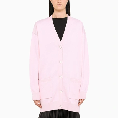 Givenchy Embellished Wool And Cashmere Cardigan In Pink