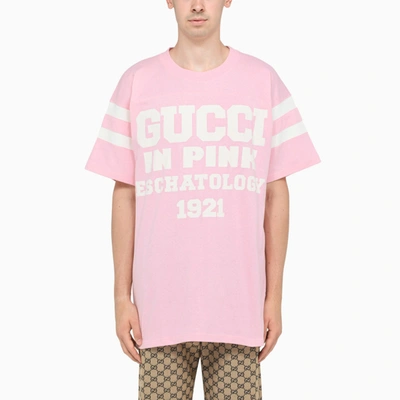 Gucci Pink T-shirt With Contrasting Print
