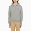 AMI ALEXANDRE MATTIUSSI GREY AMI DE COEUR HOODIE,A21HJ008730-J-AMI-055