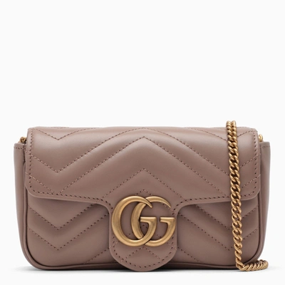 Gucci Pink Gg Marmont Super Mini Bag