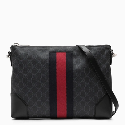 Gucci Black Cross-body Bag In Gg Supreme Fabric