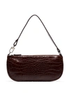 BY FAR CROCO EMBOSSED SHOULDER BAG,16A314D0-8843-D519-2434-D6D42FCCFA87