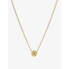 LITTLESMITH WOMENS GOLD PERSONALISED INITIAL GOLD-PLATED CIRCLE BEAD NECKLACE,5200-10249-CIRCLEGOLDNEW