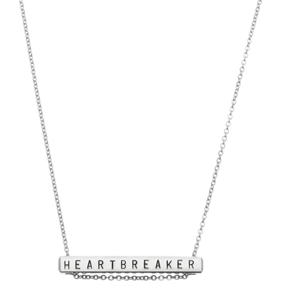 Littlesmith Personalised 13 Characters Silver-plated Horizontal Bar Necklace