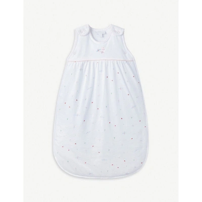 The Little White Company Babies' Flora & Fauna Graphic-print Organic-cotton Sleep Bag 0-6 Months In White