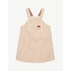 GUCCI STRIPED COTTON DUNGAREE DRESS 36 MONTHS,R03708712