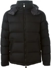 Moncler Montgenevre Light Flannel Down Jacket In Black