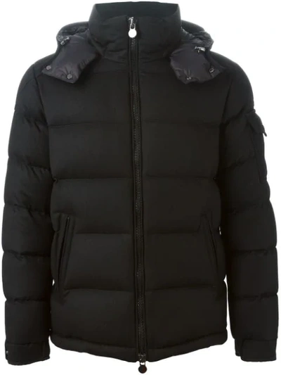 Moncler Montgenevre Light Flannel Down Jacket In 999 Black