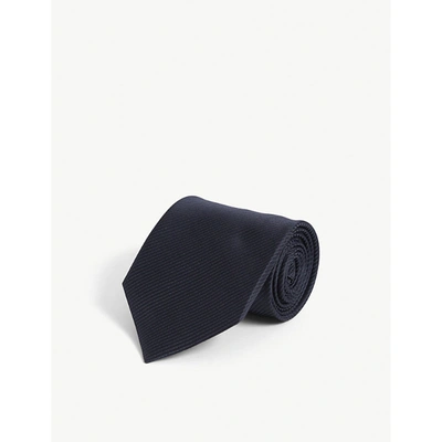 Tom Ford Classic Wide-blade Silk Tie In Navy