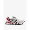 Asics Gel-kayano 14 Sneakers In White Synthetic Fibers In White Classic Red