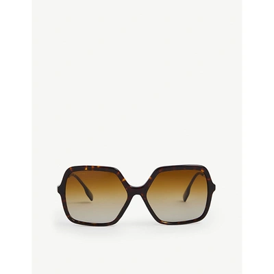 Burberry Be4324 Butterfly-frame Sunglasses In Brown