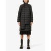 THEORY DETACHABLE-SCARF QUILTED SHELL-DOWN COAT,R03717345