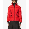 MONCLER WOMENS RED DIXENCE HOODED SHELL-DOWN JACKET S,R03629539