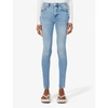 Frame Womens Caspio Le One Skinny High-rise Stretch-organic Denim Jeans S In Caspio