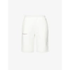 PANGAIA TEXT-PRINT RECYCLED AND ORGANIC COTTON-BLEND SHORTS,R03752109