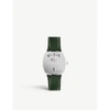 GUCCI YA157406 GRIP STAINLESS STEEL AND LEATHER WATCH,757-10001-YA157406