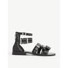 ZADIG & VOLTAIRE WOMENS NOIR EVER BUCKLED LEATHER SANDALS 5,R00006420