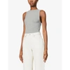 The Line By K Ximeno Sleeveless Stretch-jersey Top In Heather Grey