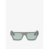 PARLEY FOR THE OCEANS CLEAN WAVES ARCHETYPE 02 RECTANGULAR-FRAME PARLEY OCEAN PLASTIC® SUNGLASSES,R03793377