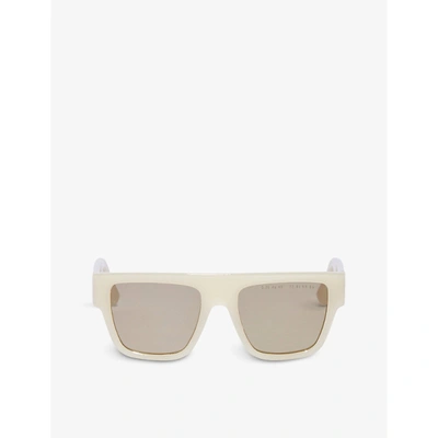 Parley For The Oceans Clean Waves Archetype 01 Square-frame Parley Ocean Plastic® Sunglasses In Sand