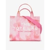 MARC JACOBS WOMENS PINK MULTI THE TOTE TIE-DYE SMALL COTTON TOTE BAG,R03779452