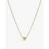 LITTLESMITH LITTLESMITH WOMEN'S PERSONALISED GOLD-PLATED HEART BEAD INITIAL NECKLACE,47221551