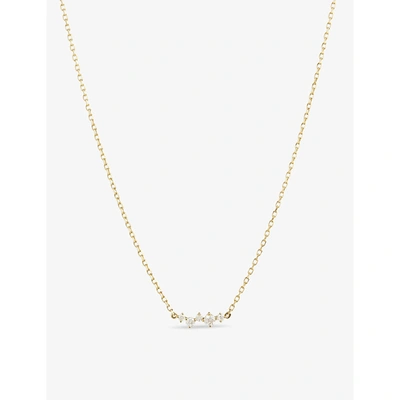 The Alkemistry Ruifier Scintilla Alpha Ray 18ct Yellow Gold And 0.09ct Diamond Necklace