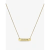 LITTLESMITH LITTLESMITH WOMEN'S PERSONALISED GOLD-TONED BRASS NECKLACE,47221537