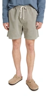 Madewell Cotton Everywhere Shorts In Washed Olive