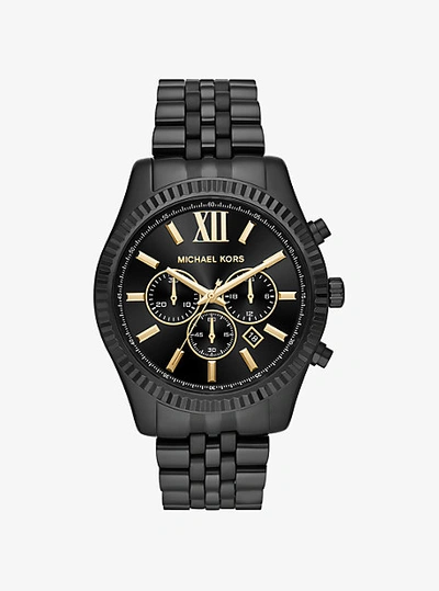Michael Kors Oversized Lexington Black-tone Watch