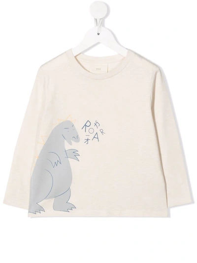 Knot Kids' Gojira Long-sleeved T-shirt In Neutrals