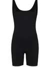 Girlfriend Collective Bike Compressive Stretch Bodysuit In Schwarz